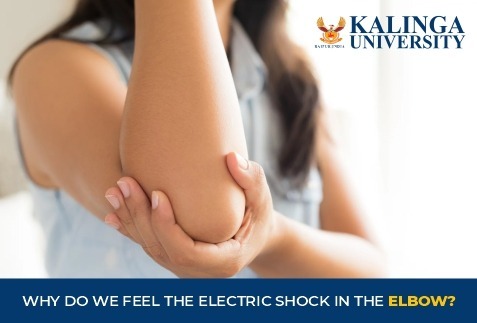 Why do we feel the electric shock in the elbow?